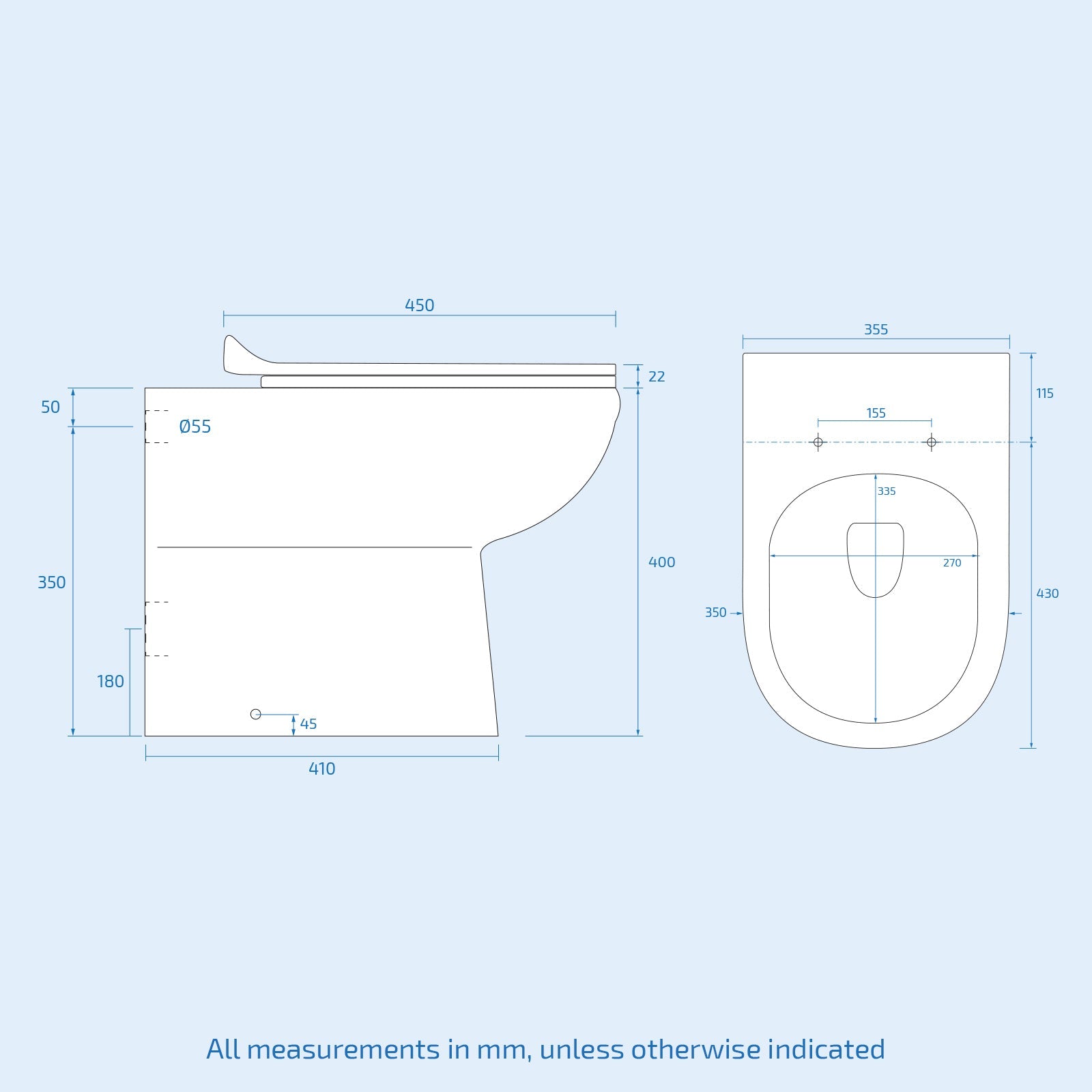 Dene Grey 1100mm Vanity Basin Unit & Desone Back To Wall Toilet