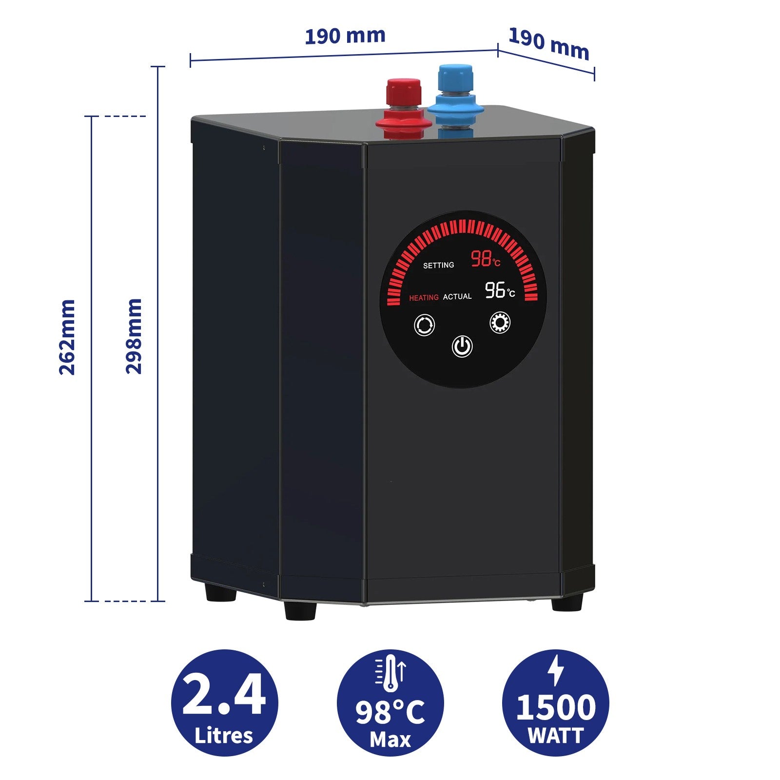 3 in 1 Kitchen Tap - Instant Hot Boiling Filtered Water + Hot and Cold Water