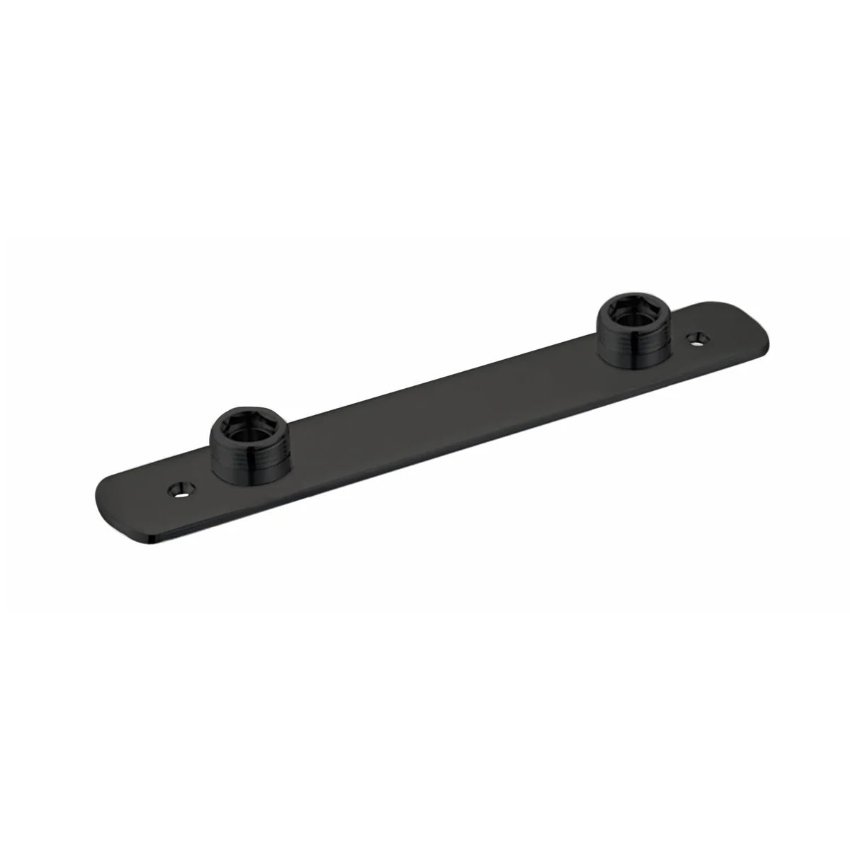 Black Wall Mount Fixing Plate Kit for Bar Shower Valves