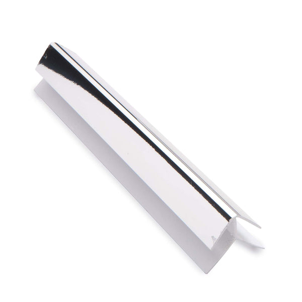 PVC External Corner Chrome Trim 2.7m x 6mm for Wall Panel Cladding