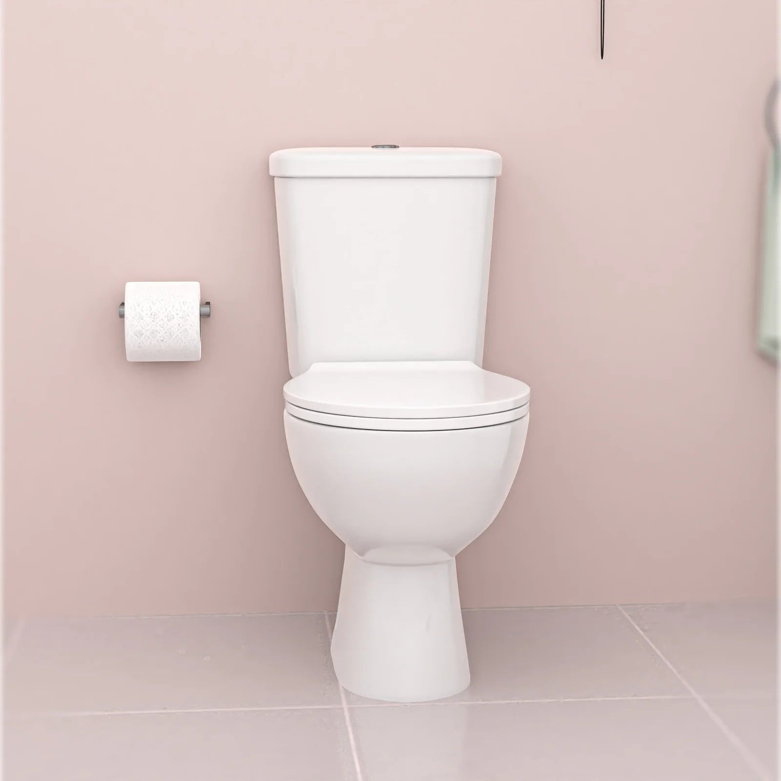 Ellen White Vanity Toilet & Chrome 900mm Quadrant Enclosure Tray with Exposed Shower