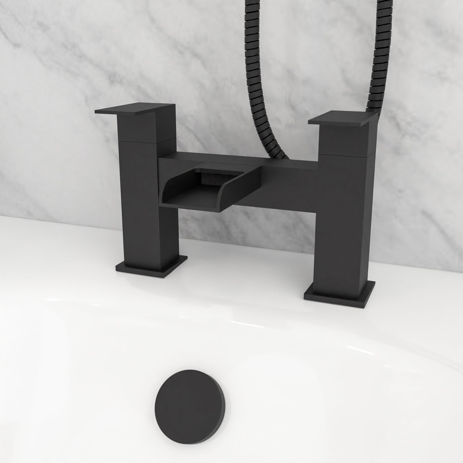 Nanuya Close Coupled Toilet Vanity Bathroom Suite, Bath & Grid Bath Screen