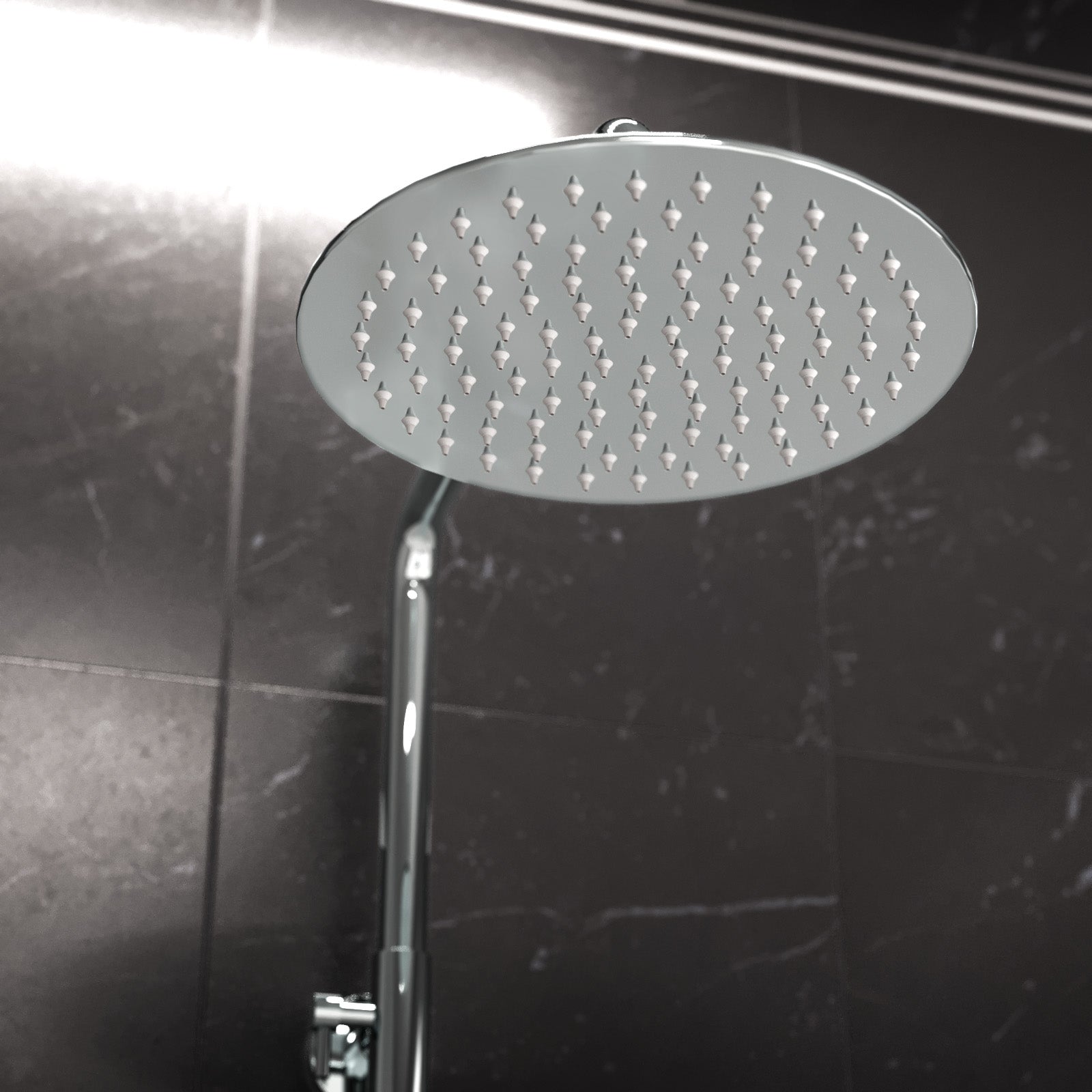 Modern Round Exposed 2 Way Thermostatic Mixer Shower Set With Easy Fittings