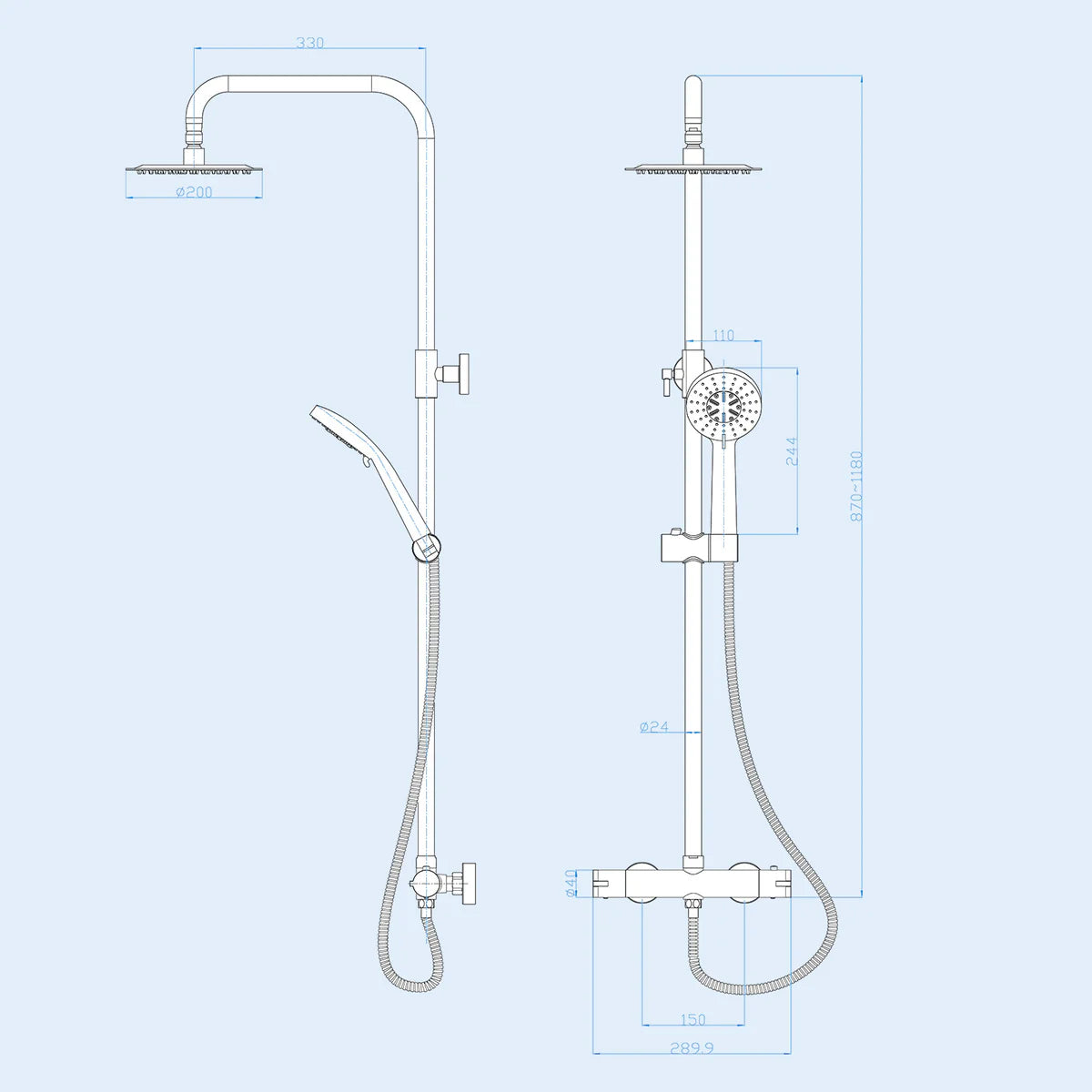 Cassis 1700mm Complete Bathroom Suite with Shower Bath & Brushed Brass Taps Set