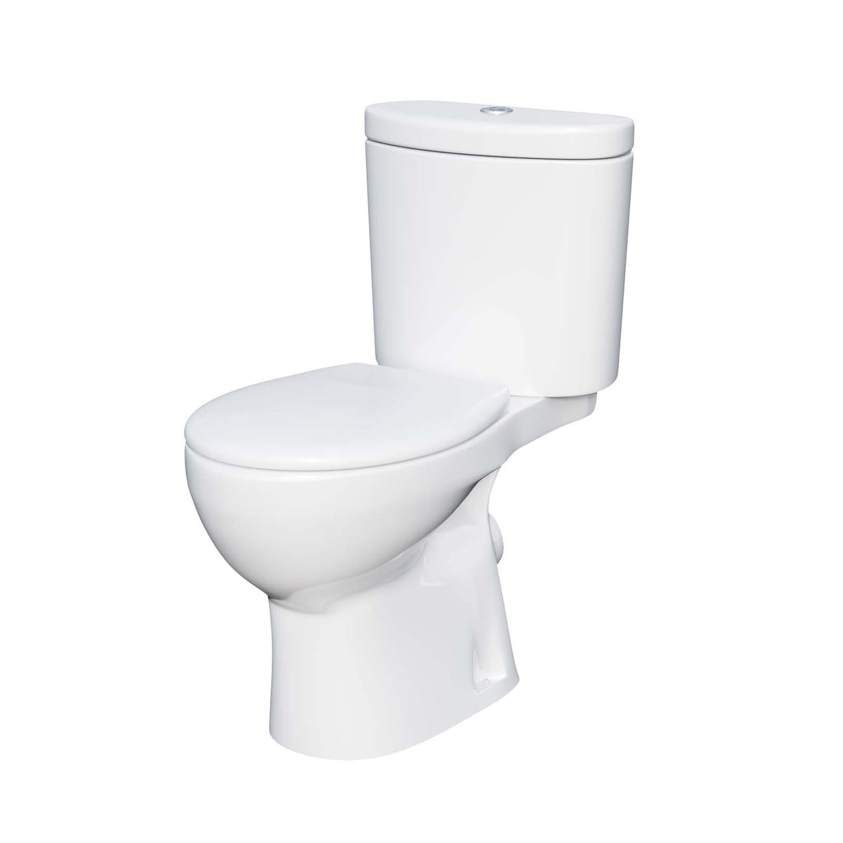 Senore 1700mm P-Shaped Bath with Screen & Front Panel, 550mm Basin Vanity Unit & Close Coupled Toilet - Set with Chrome Fittings