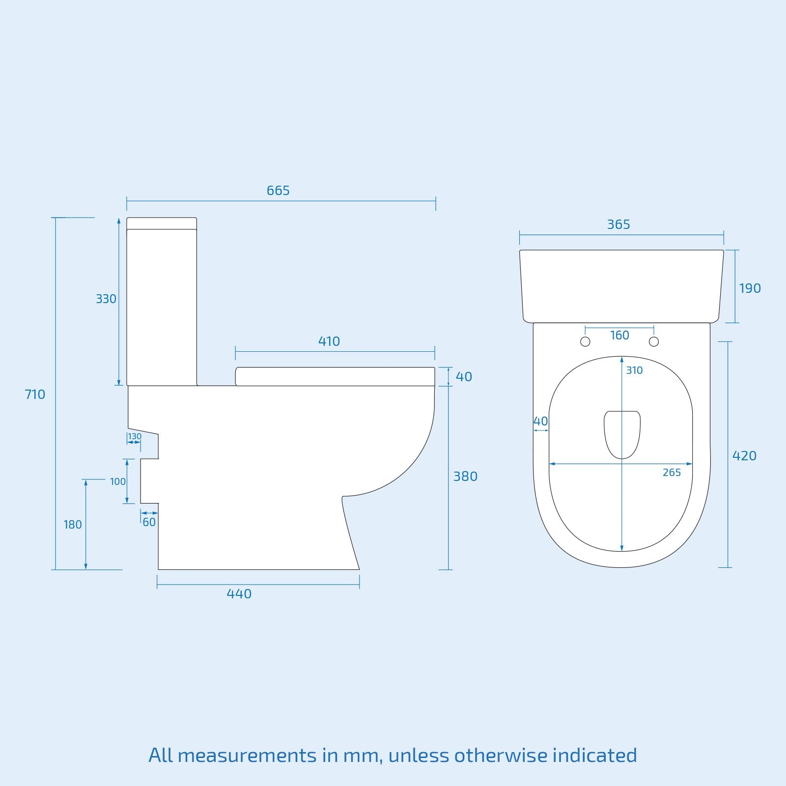 Afern 500mm Freestanding Modern Gloss White Flat Packed Vanity Unit with Close Coupled Toilet