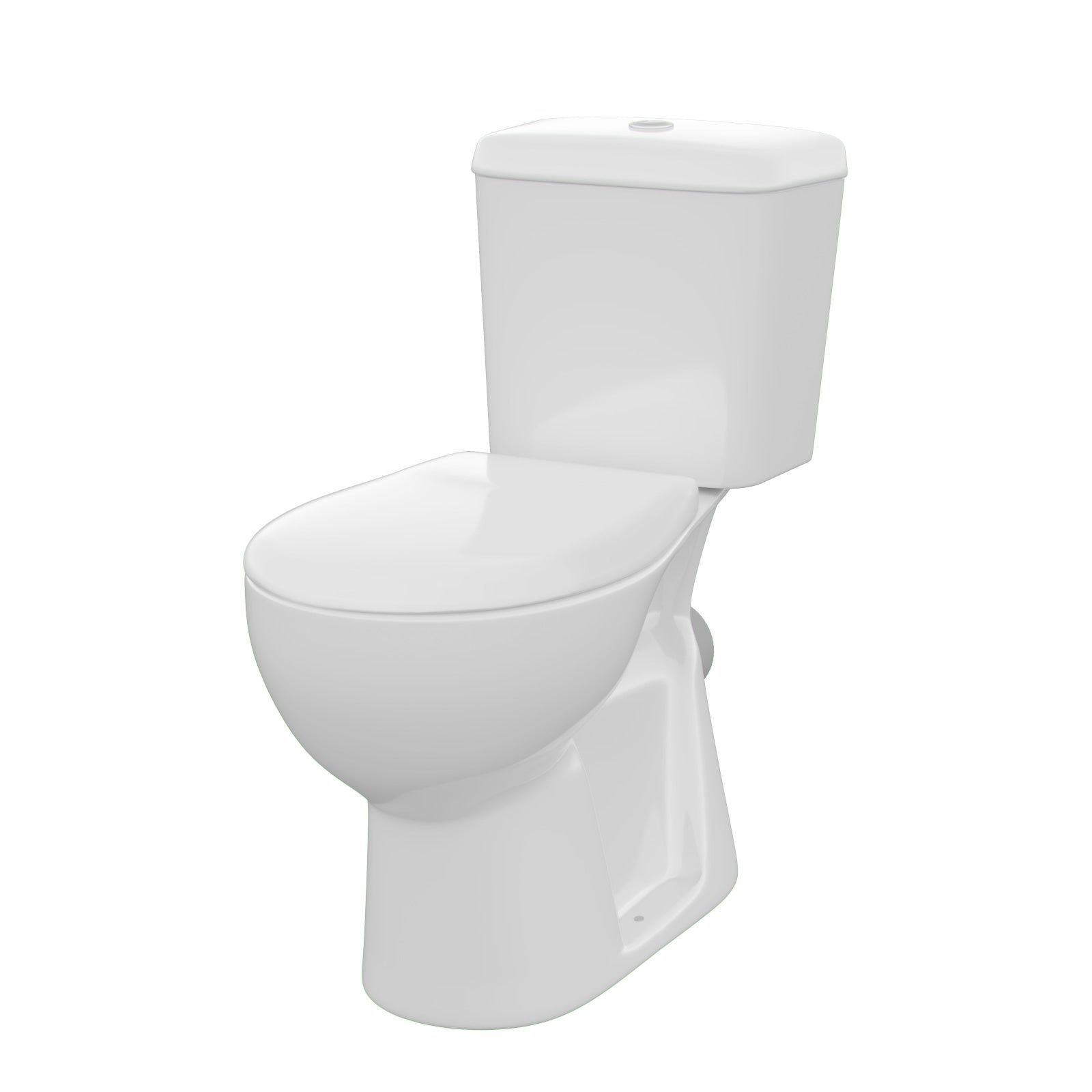 3-Piece 545mm Basin Full Pedestal and Toilet with 900 Quadrant Shower