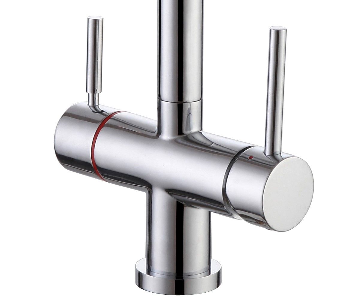 Alexander 3 in 1 Instant Boiling Hot Water Kitchen Tap Chrome, Tap Only with Cool Touch