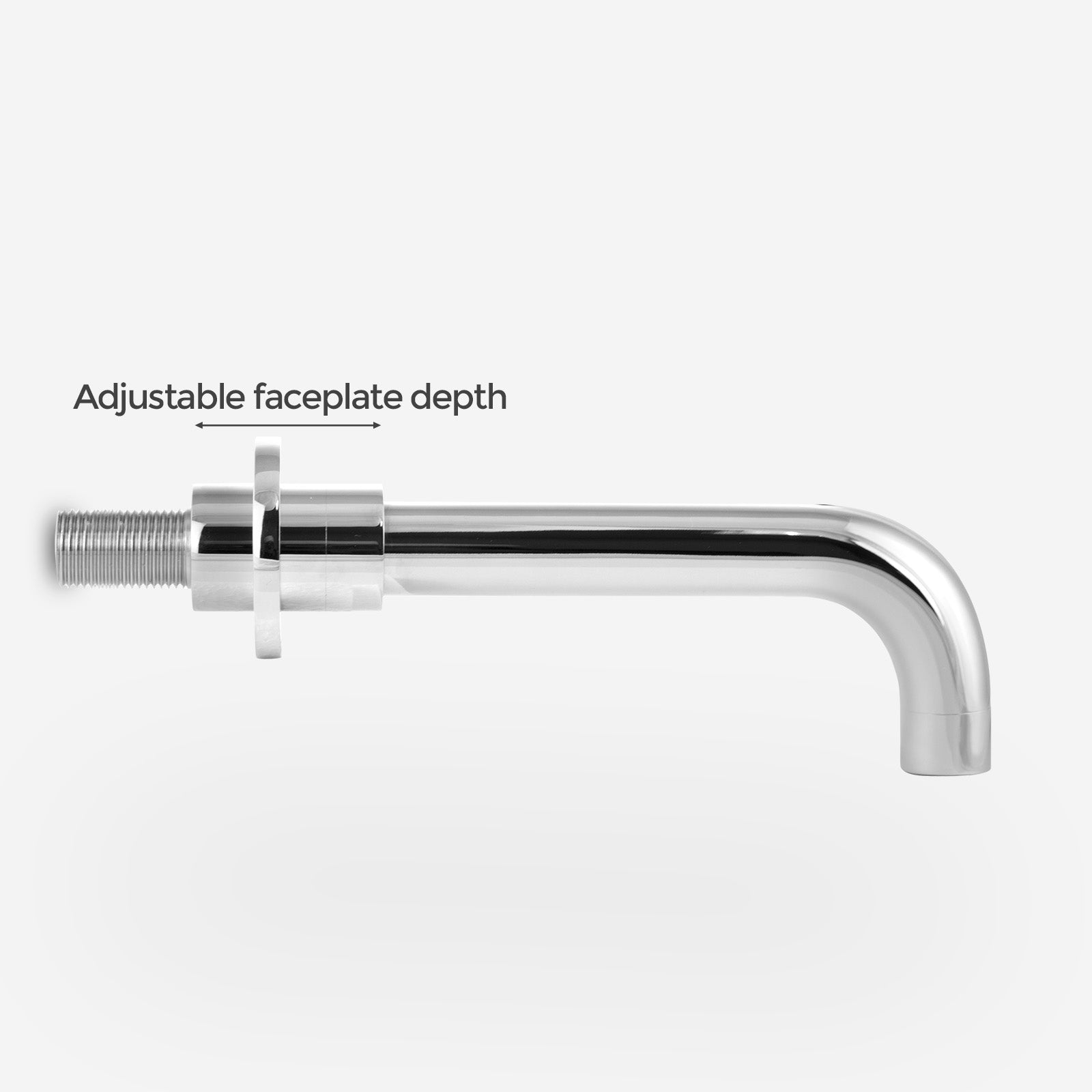 Contemporary Wall Mounted Basin Sink Spout & Concealed Mixer Tap