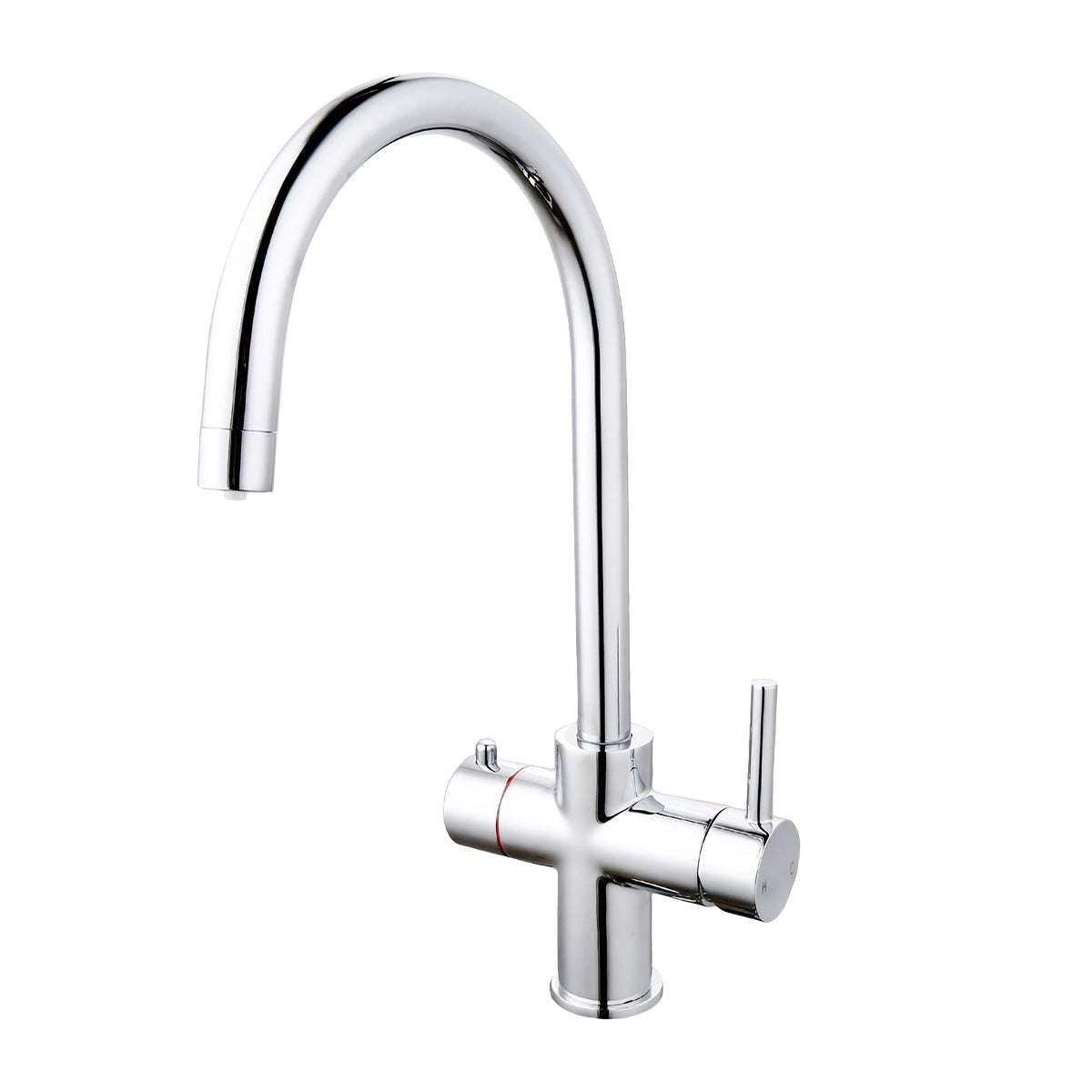 Victoria Instant Boiling Water Kitchen Single Lever Tap Round Chrome with Tank