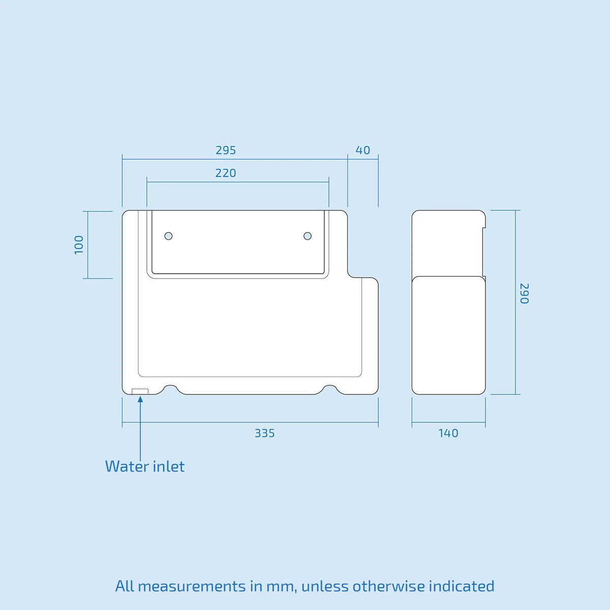 Afern 1100mm Matte Grey Freestanding Vanity WC Unit & Rimless BTW Toilet
