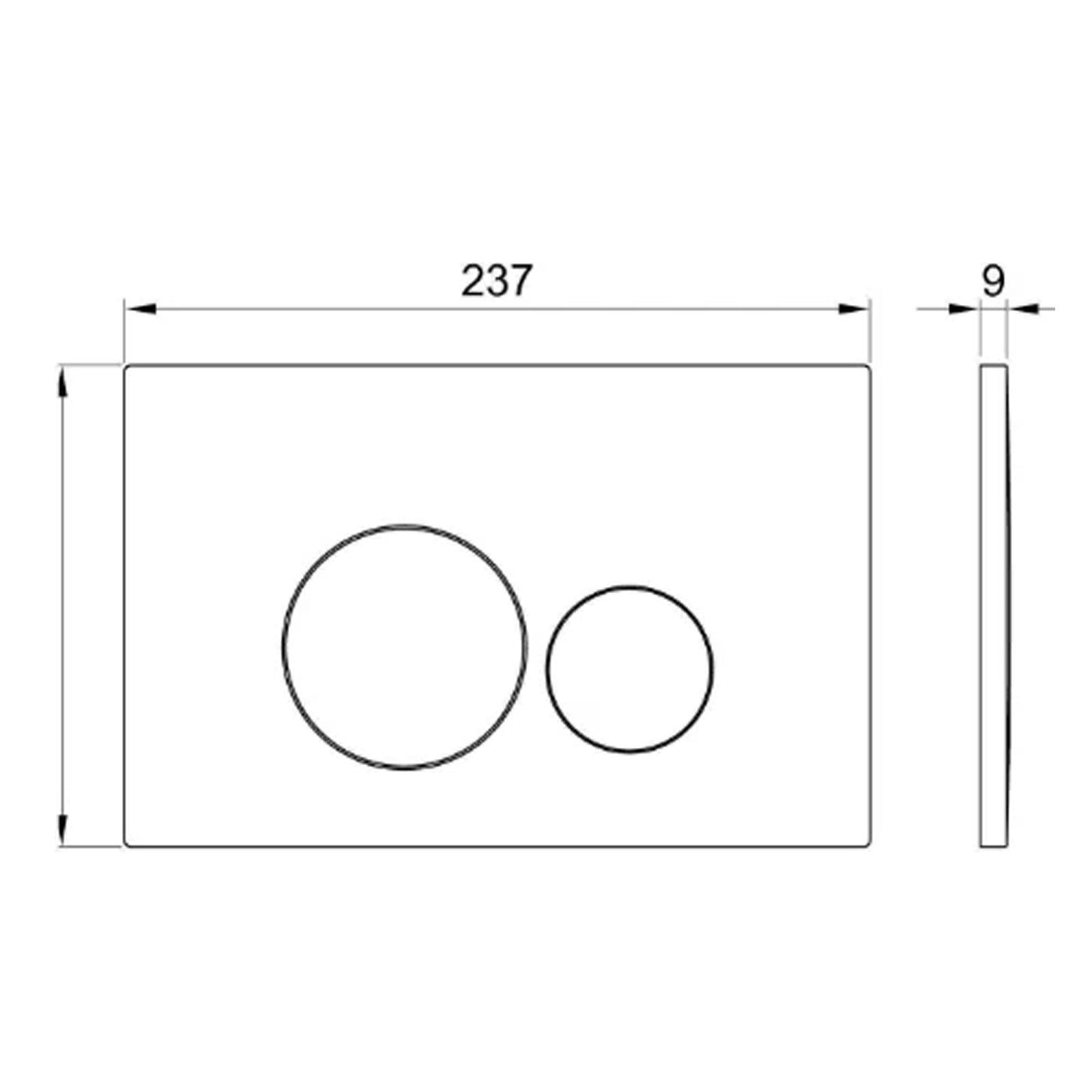 Dual Flush Concealed Cistern and Brushed Brass Round Flush Plate