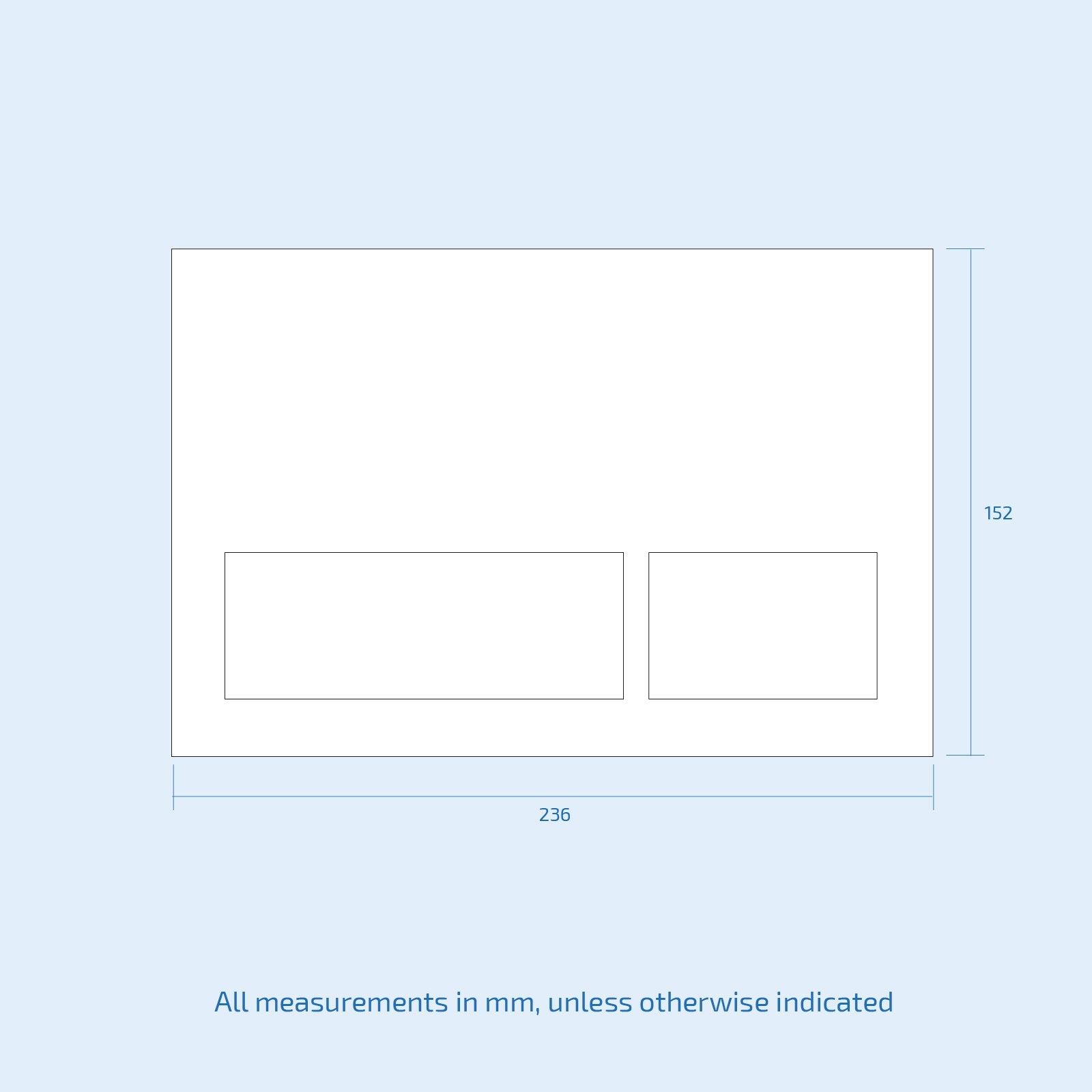 Wall Hung Toilet Cistern Frame with Front Dual Flush Plate Choice