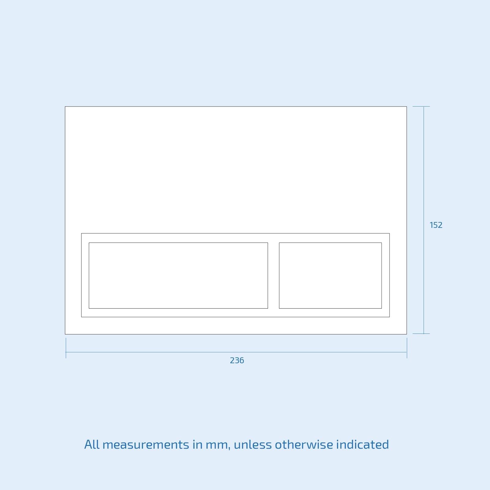 Wall Hung Toilet Cistern Frame with Avant Front Dual Flush Plate Choice