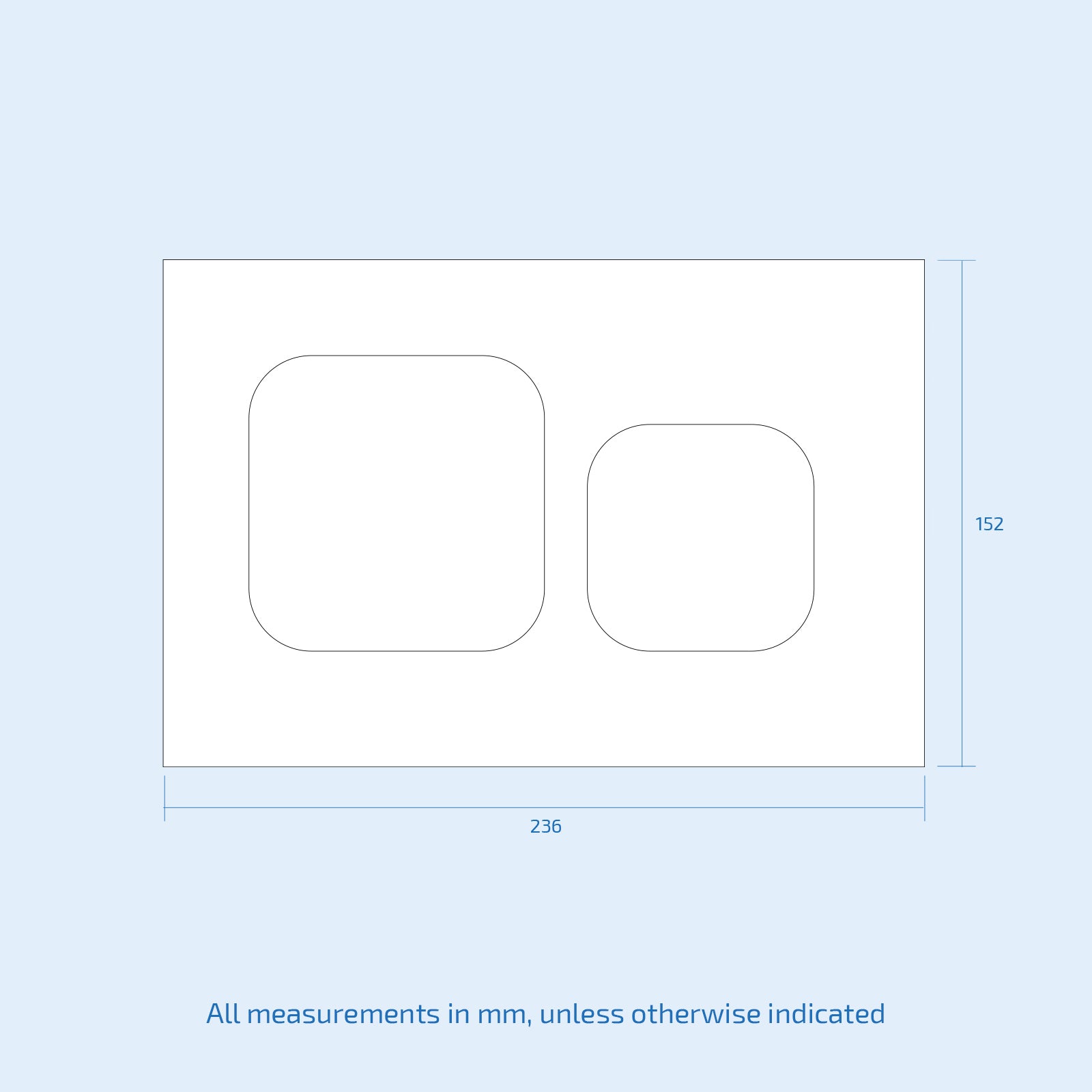 Wall Hung Toilet Cistern Frame with Avant Front Dual Flush Plate Choice