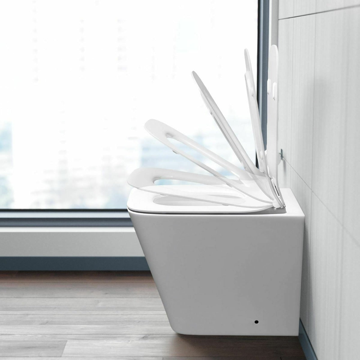 Alaska 900mm Grey Vanity Unit Basin Sink with Rimless Toilet