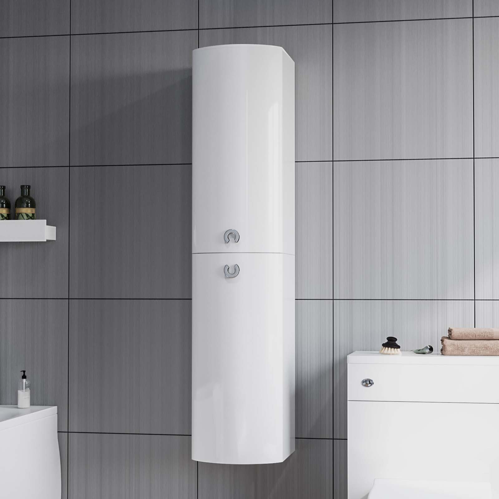 Dene 1100mm RH White Vanity with BTW Toilet, WC, Basin and Wall Hung Cabinet