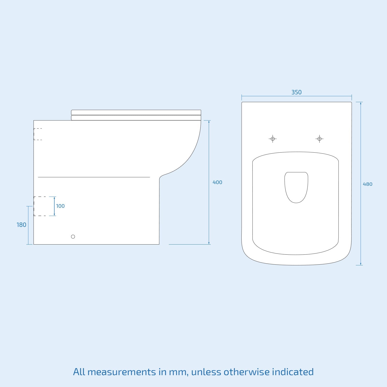 Dene 1100 mm P-Shape White RH Basin Vanity Unit, Toilet & Wall Hung Cabinet Flat Pack
