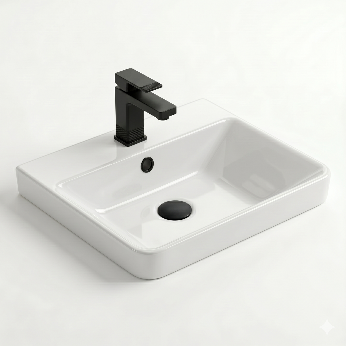 Kartell Options 24 500mm Cool Grey 2 Door Vanity Unit & 500mm Rectangular Floorstanding Basin with handles