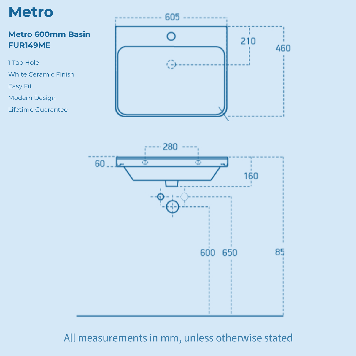 Kartell Options 24 600mm Cool Grey 2 Door Vanity Unit & 600mm Rectangular Floorstanding Basin with handles