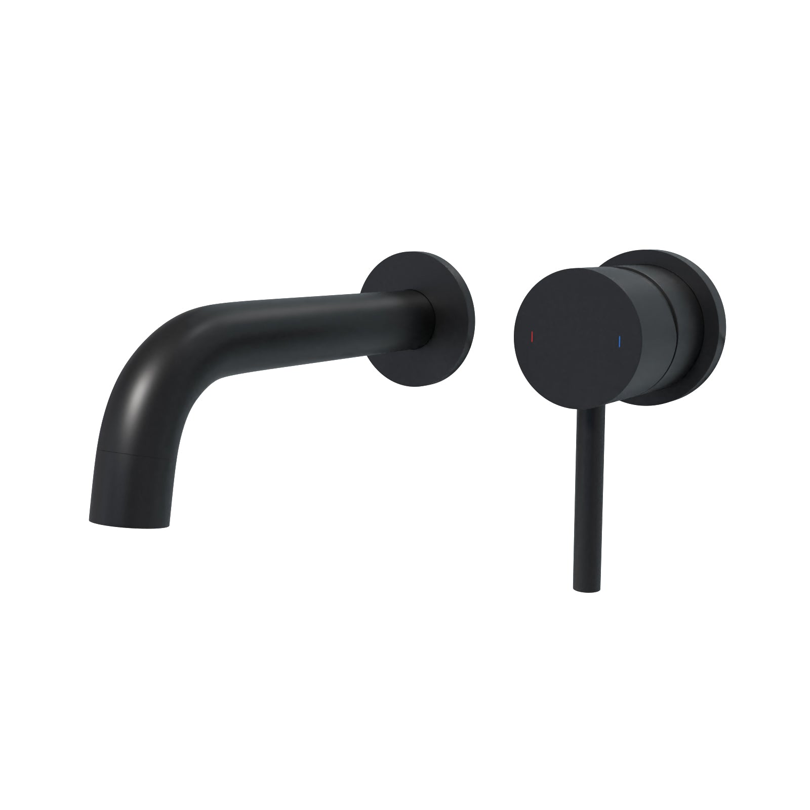 Alice Basin Sink Matte Black Modern Brass Bathroom Wall Mounted Tap