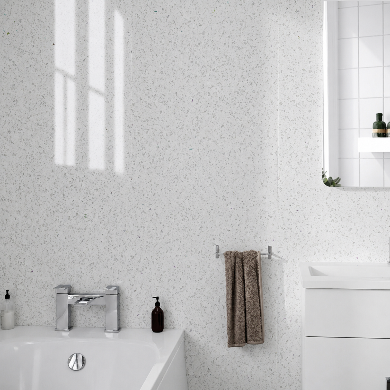 Grey Galaxy PVC Shower Wall Panel 1000mm X 2400mm X 10mm
