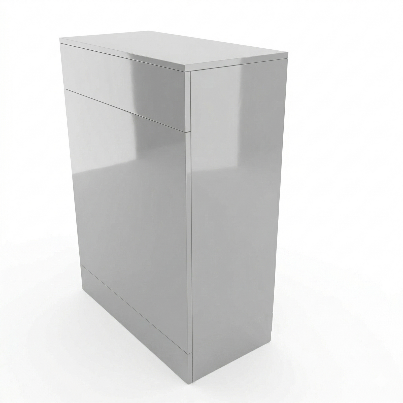Astley 500mm Light Grey Back to Wall WC Unit Bathroom - Flat Pack
