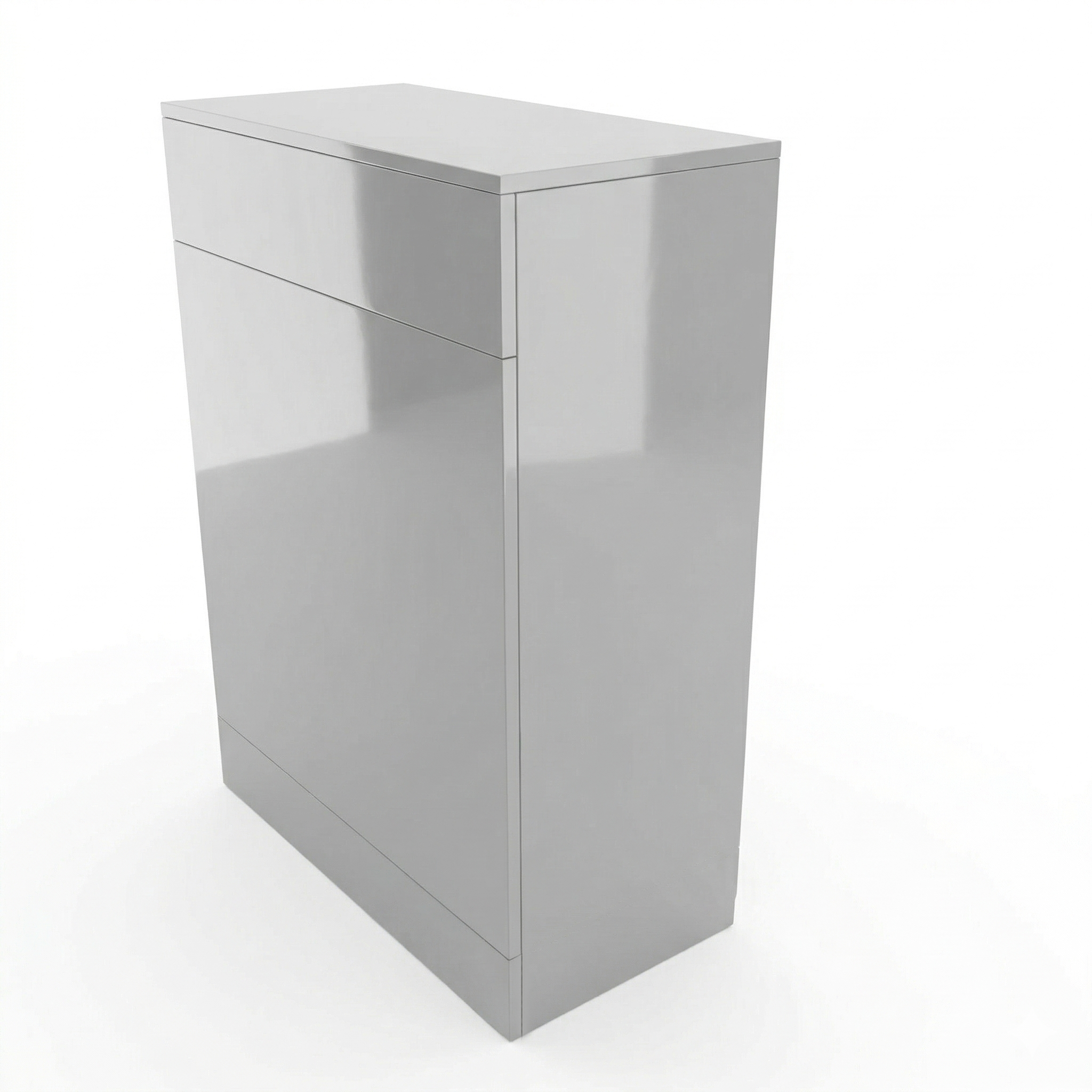 Astley 500mm Light Grey Back to Wall WC Unit Bathroom - Flat Pack