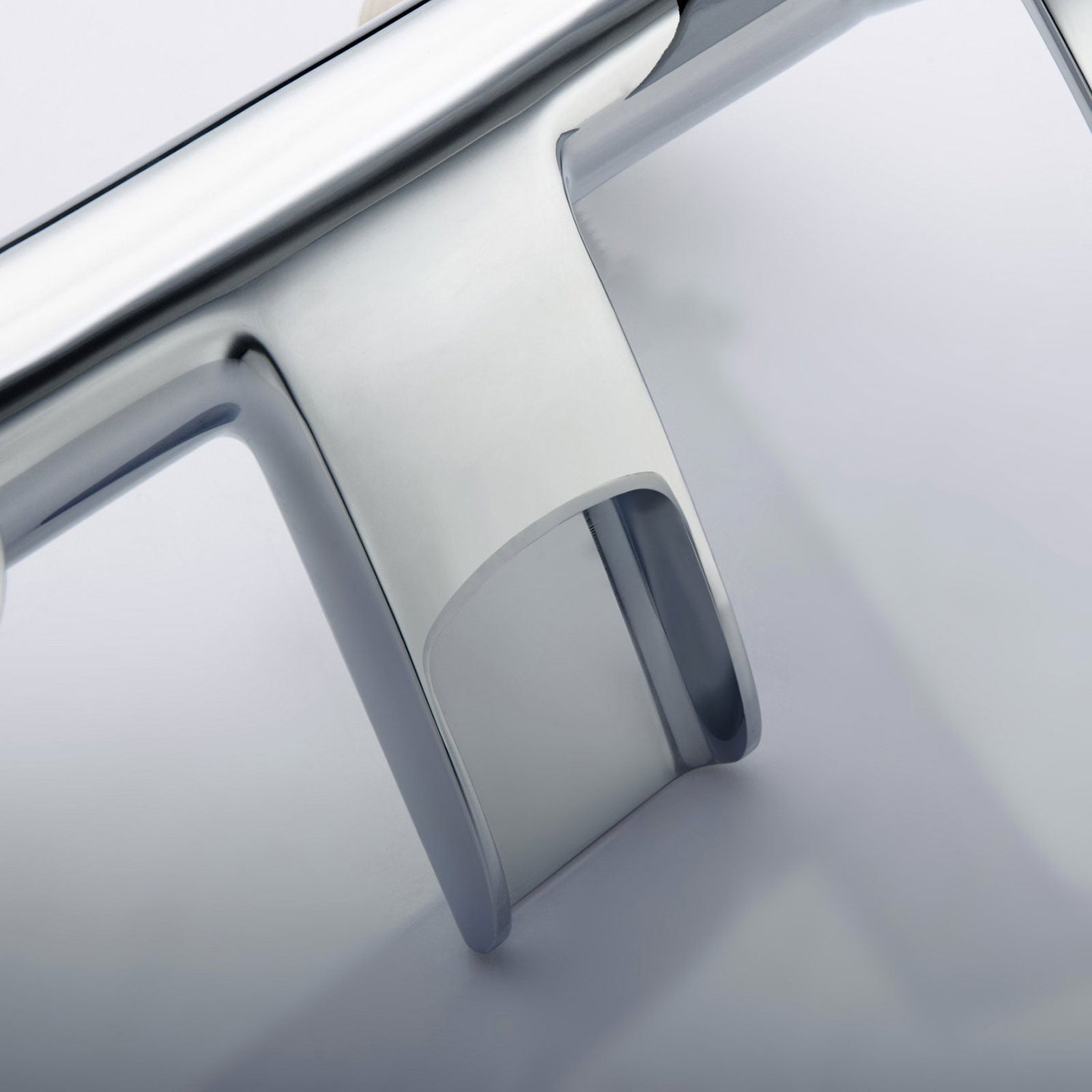 Lucy Contemporary Waterfall Design Chrome Basin Mixer Tap & Bath Filler Tap