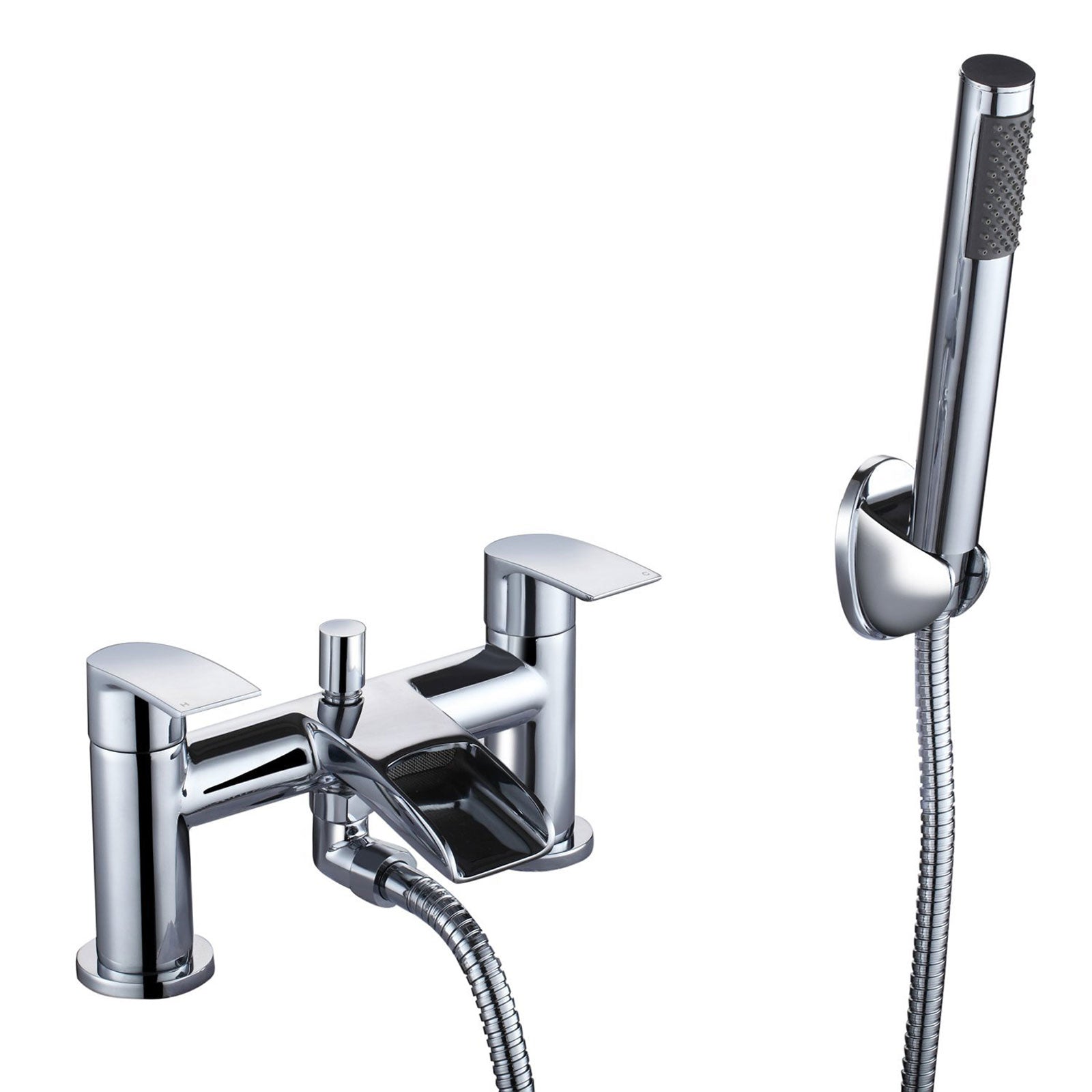 Vago Modern Bathroom Design Waterfall Basin Sink Mono Mixer Tap & Bath Filler Tap