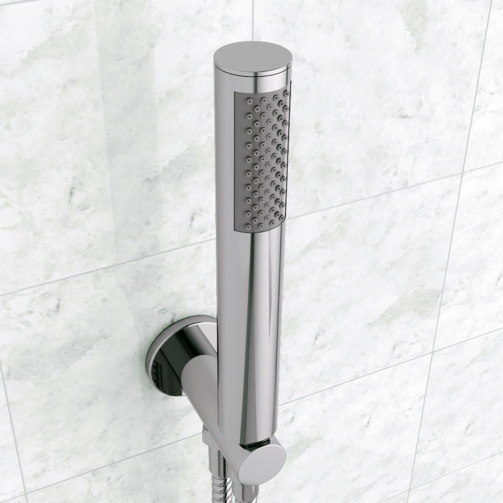 Calla Round Concealed Thermostatic Shower Valve Mixer Set - Shower Head & Handset