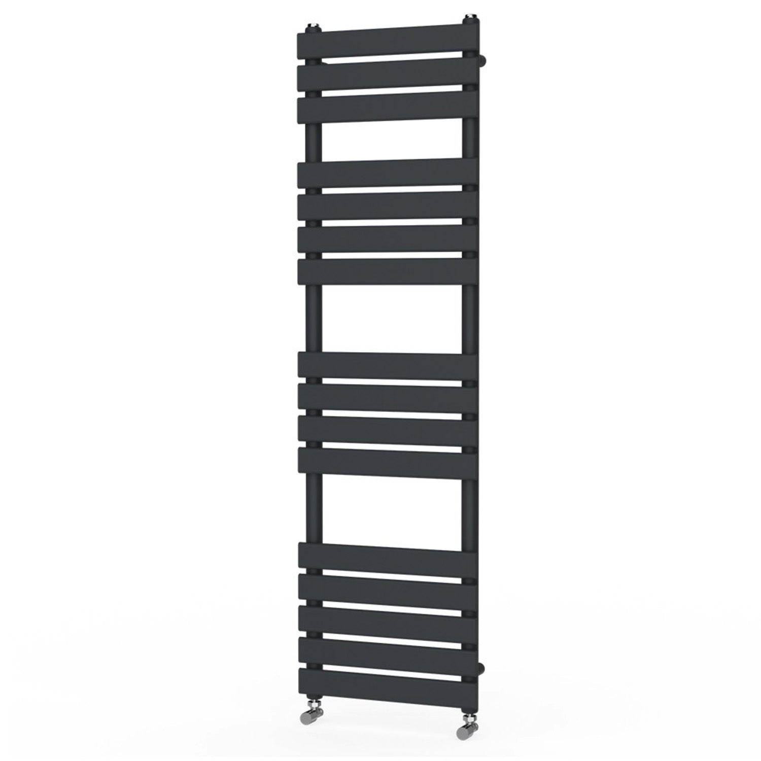 Honeywell 1600 X 500 mm Straight Matte Black Flat Panel Towel Radiator