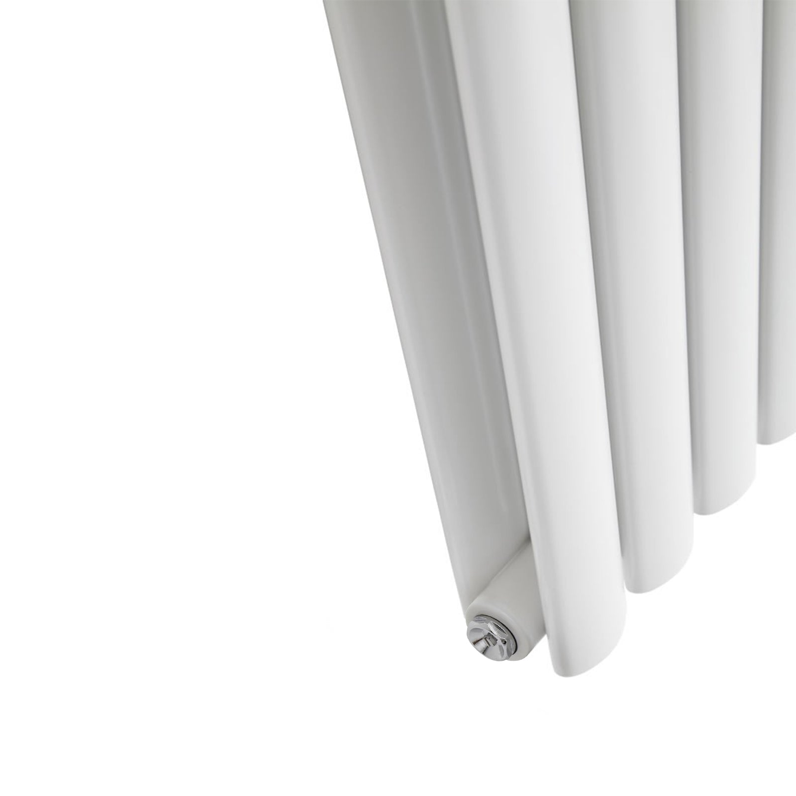 Horizontal Side Connection Radiator White Double Oval Tube 600 x 1020 mm
