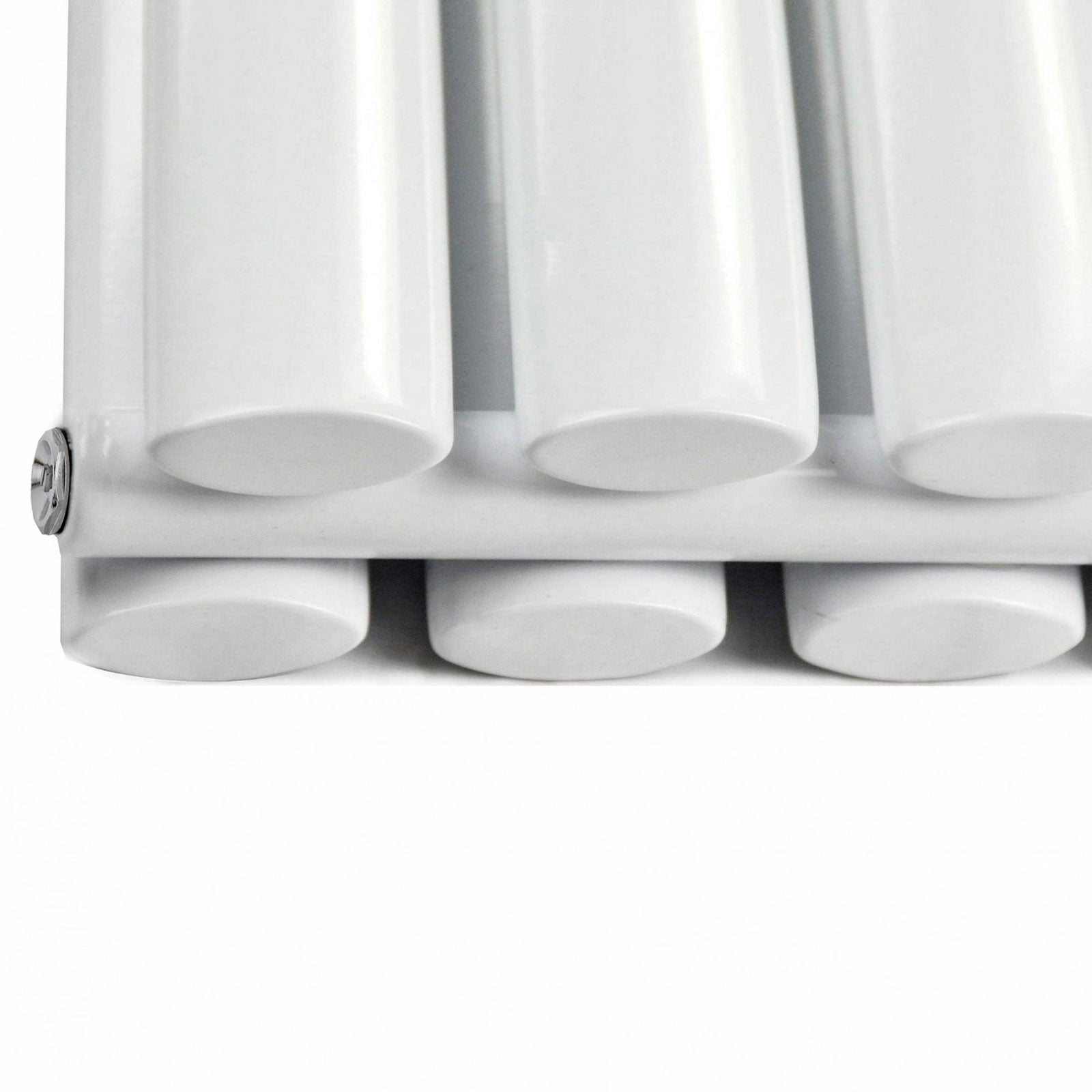 Horizontal Side Connection Radiator White Double Oval Tube 600 x 1020 mm