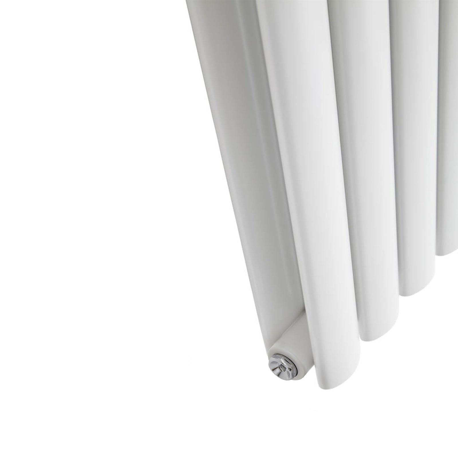 Vertical Central Connection Radiator White Double Oval Tube 1800 x 360 mm