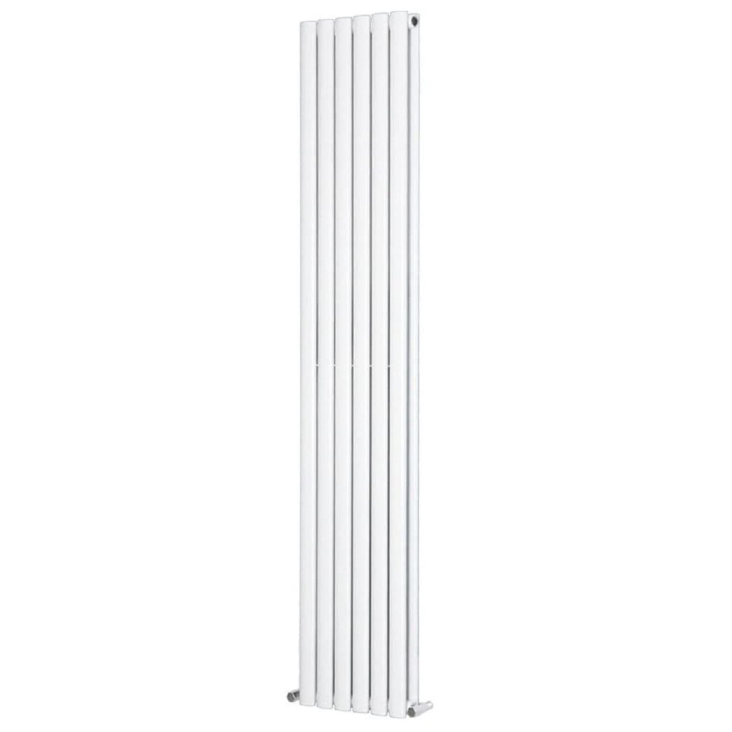Honeywell Double Oval Designer Vertical Radiator 1800mm H x 360mm W - White