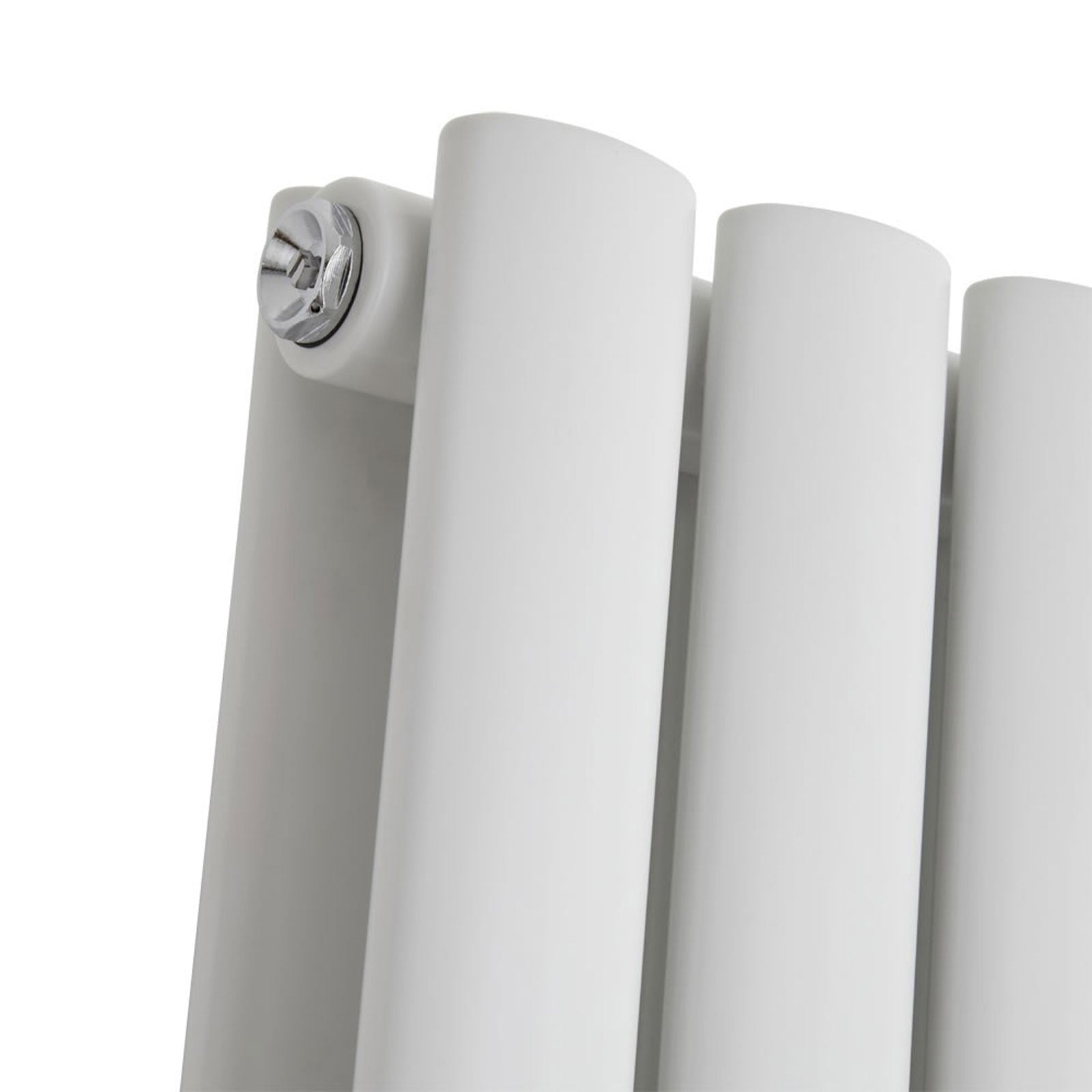 Vertical Central Connection Radiator White Double Oval Tube 1800 x 480 mm