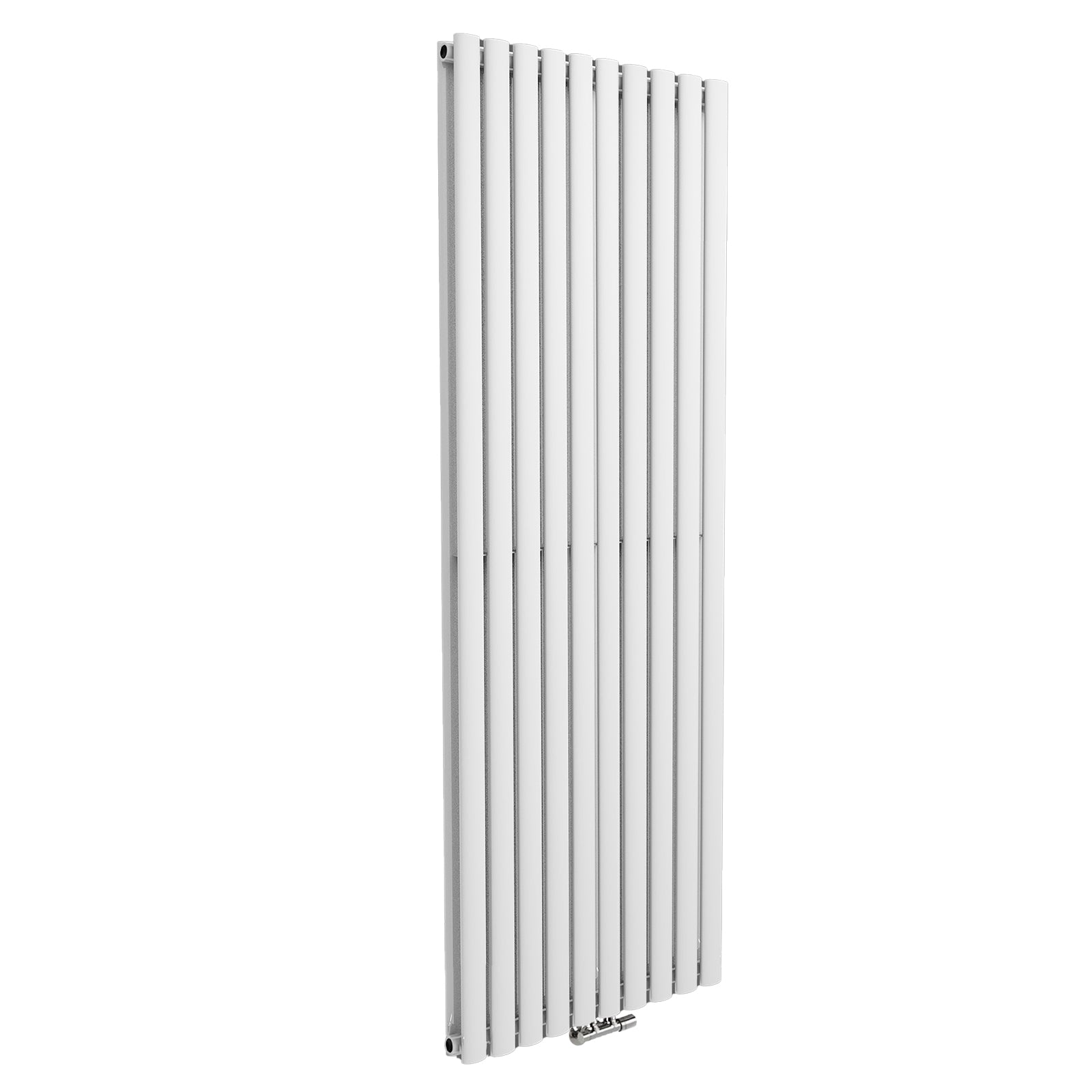 Vertical Central Connection Radiator White Double Oval Tube 1800 x 600