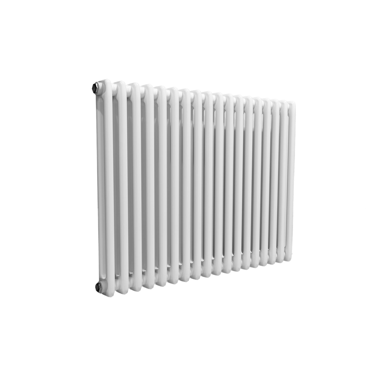 Traditional Radiator 600 x 828 mm Horizontal Double Column White