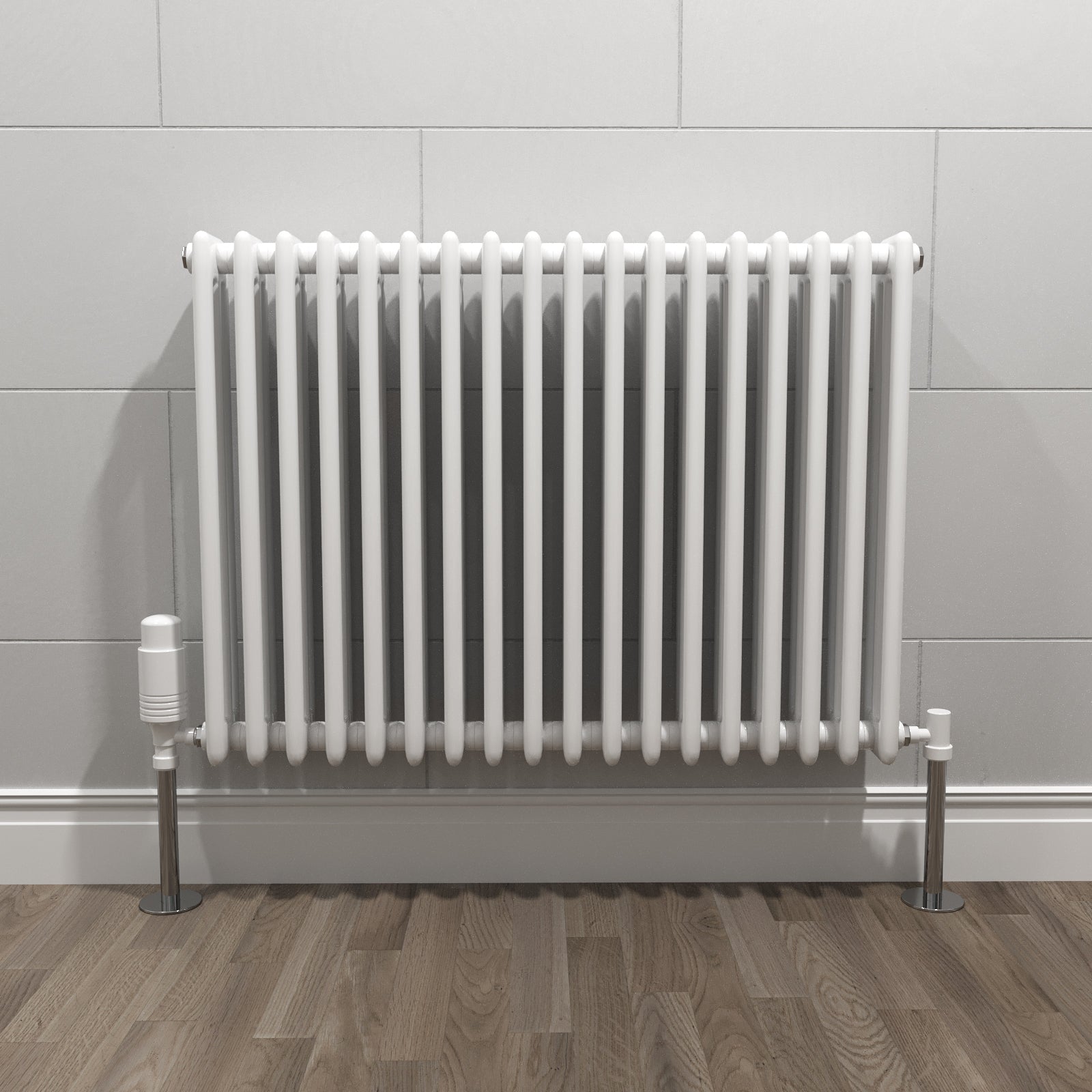 Traditional Radiator 600 X 828 mm Horizontal Triple Column White