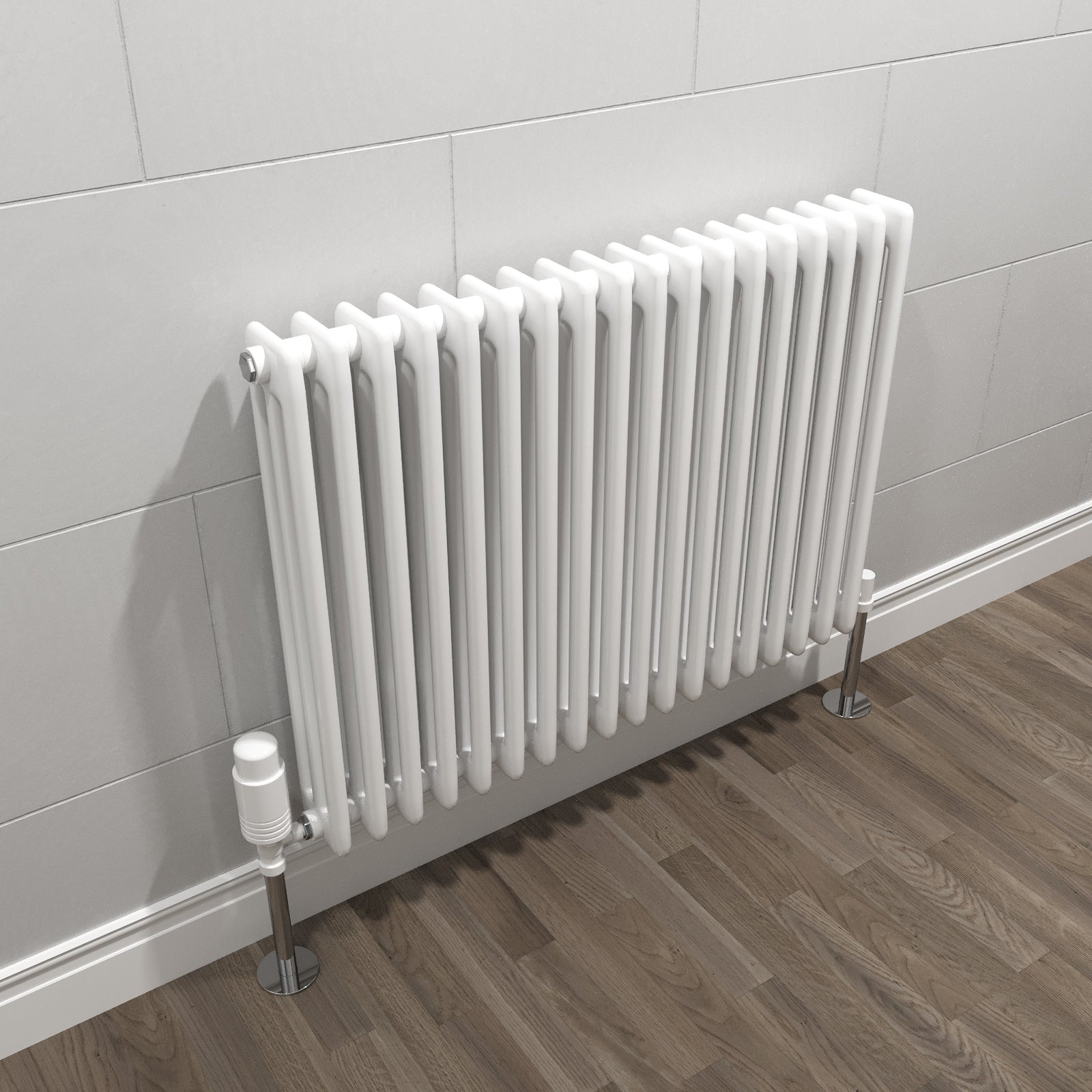 Traditional Radiator 600 X 828 mm Horizontal Triple Column White