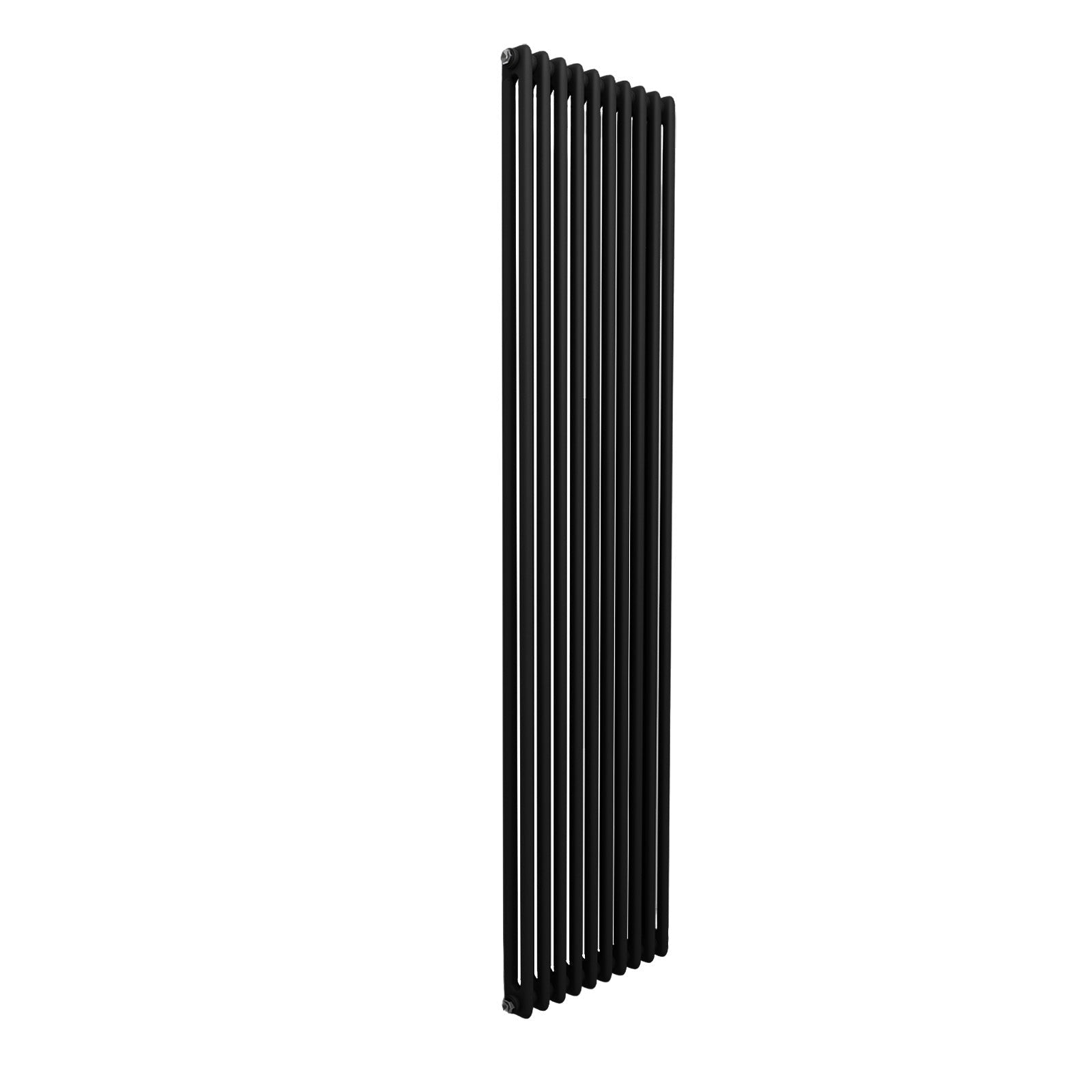 Traditional Radiator 1800 X 470 mm Vertical Double Column Matte Black