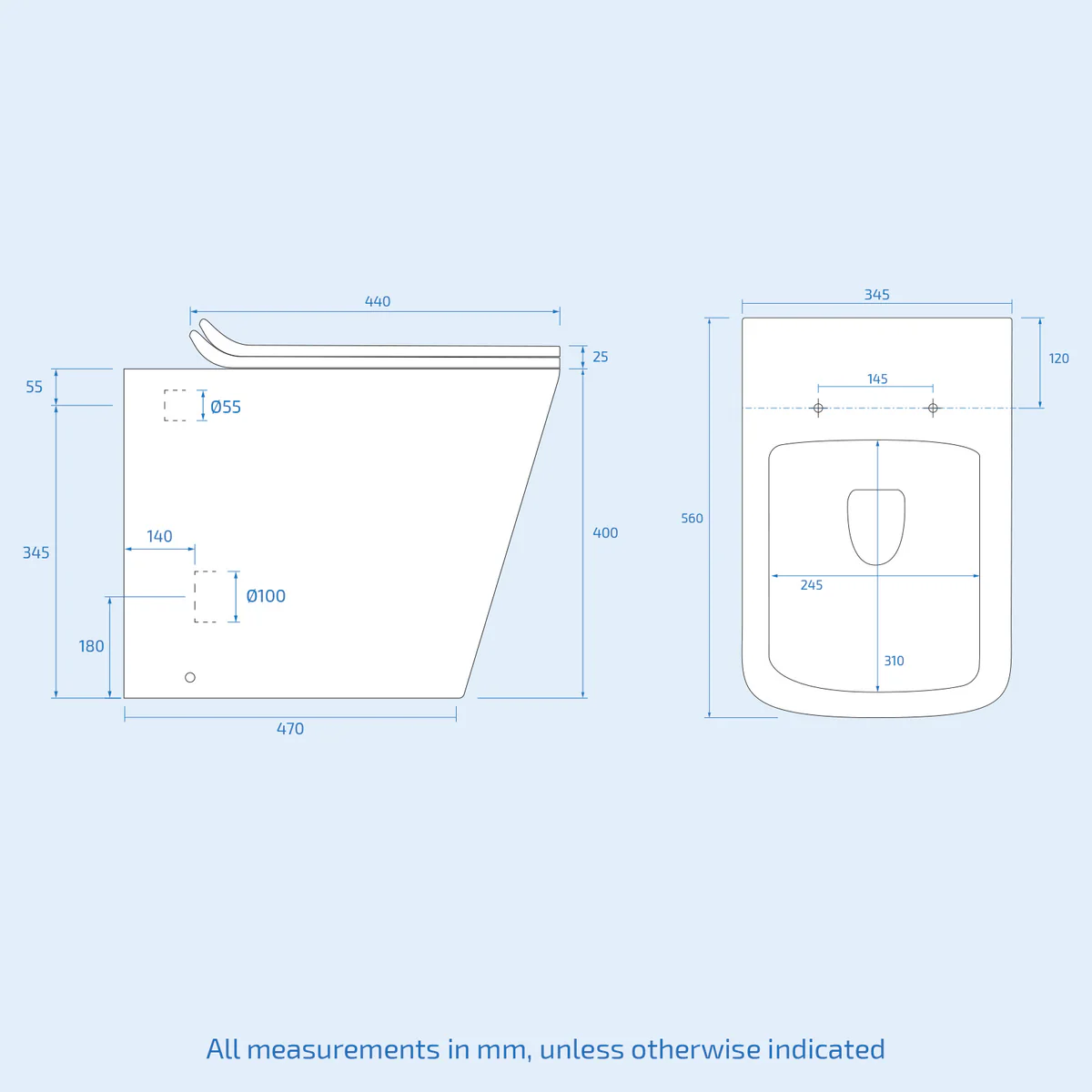 Anthracite 1100mm Traditional Vanity Basin, WC Unit & Back To Wall Toilet Set