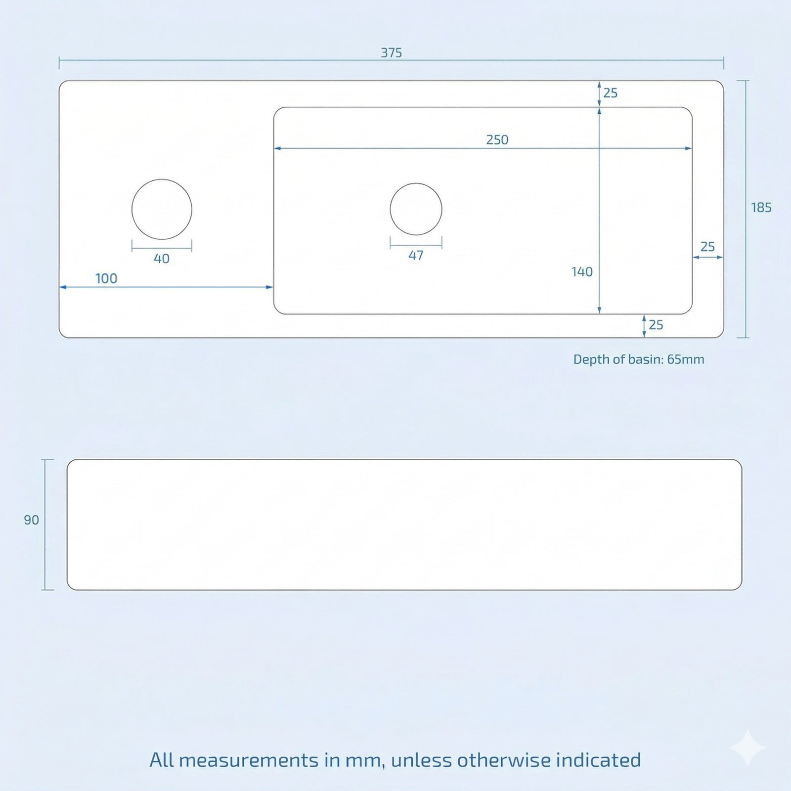 Melbourne Cloakroom Round BTW Toilet & Wall Hung Basin Left Hand Set