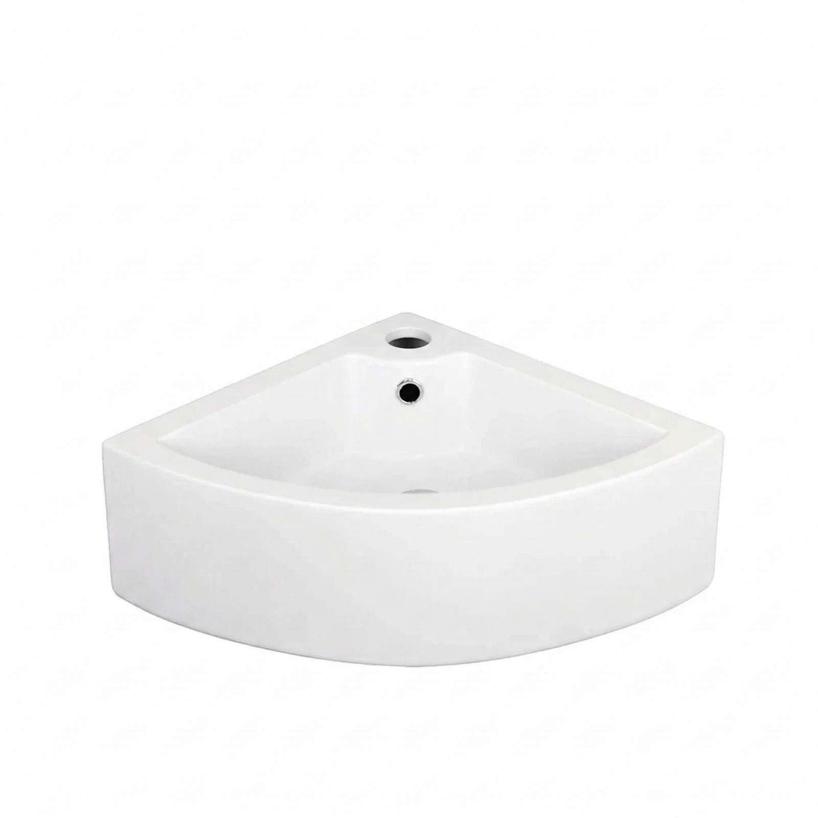 Alexa Cloakroom Close Coupled Toilet & Corner Wall Hung Basin Set