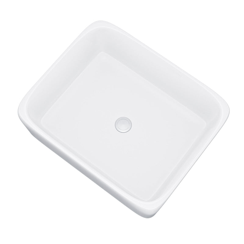 Merton 800mm Dark Grey Freestanding Countertop Vanity Basin Unit 2-Drawer Cabinet with 485mm Rectangle White Countertop Basin