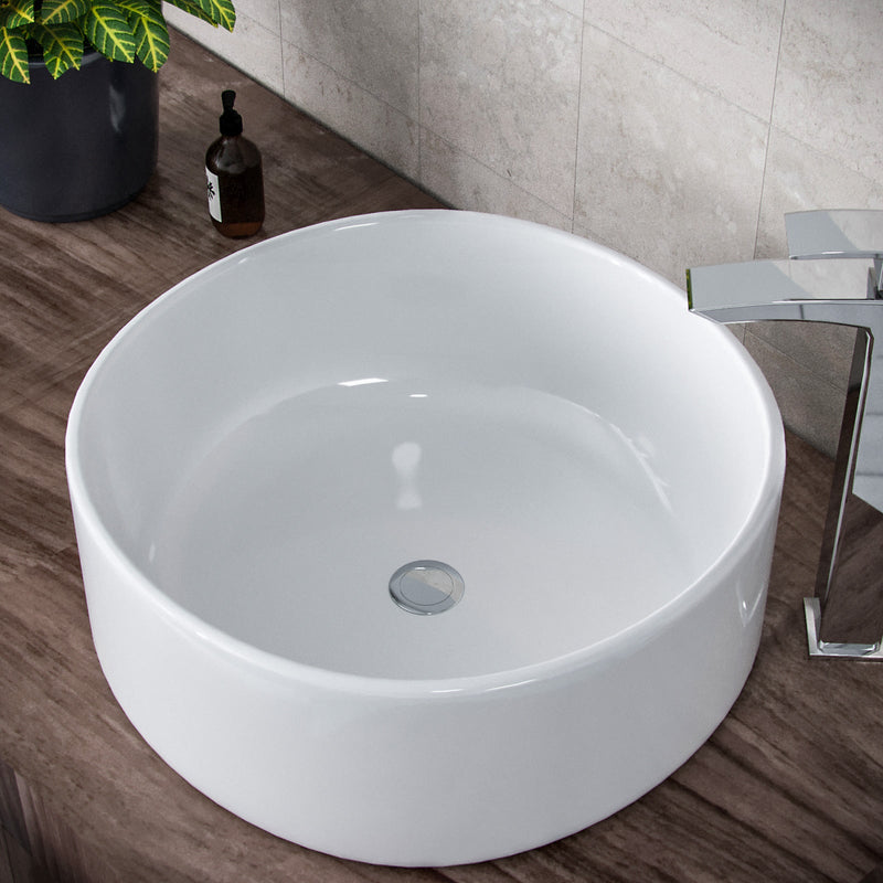Nanuya 800mm Grey Wall Hung 2 Drawer Vanity Unit with 410mm White Round Countertop Basin Set