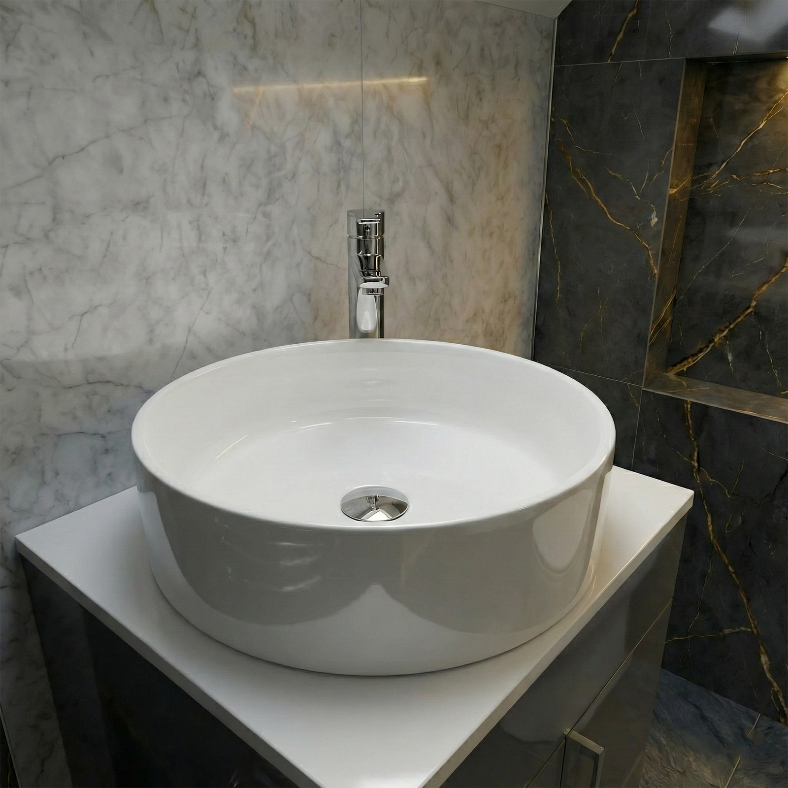 Cloakroom Round Countertop Basin