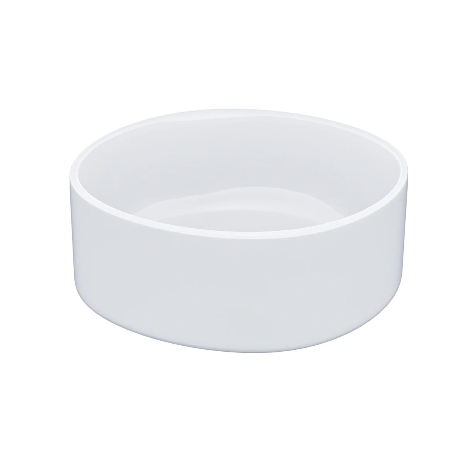 Cloakroom Round Countertop Basin white on a white background