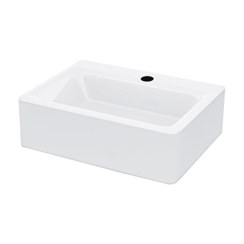 Nanuya 800mm Steel Grey Wall Hung 2 Drawer Vanity Unit & 420mm Cloakroom Rectangular Countertop Basin Set